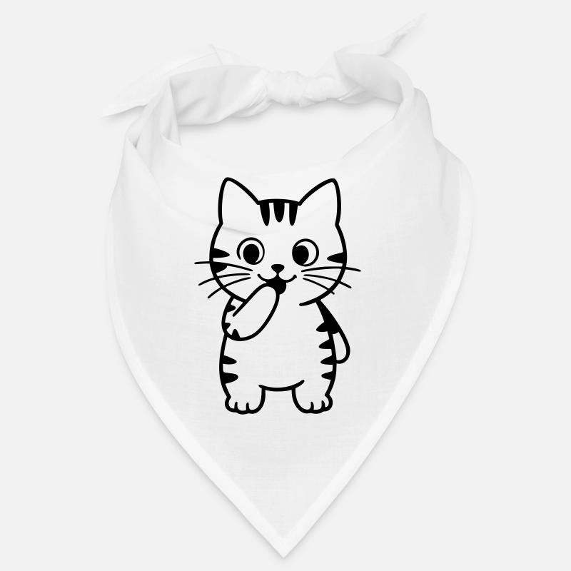 tigerkatze-steht-kontur Bandana