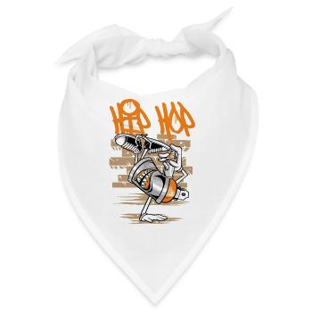 Breakdance  | B-Boy | Hip Hop - Bandana - Weiß - Vorne