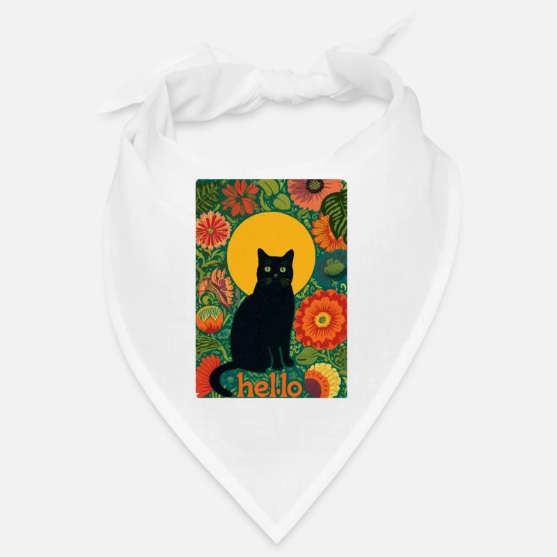Sun cat in the blossom forest Bandana