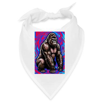Gorilla - Bandana - Weiß - Vorne