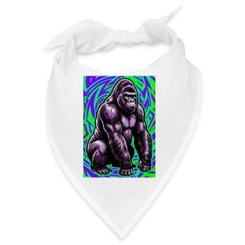 Gorilla - Bandana - Weiß - Vorne