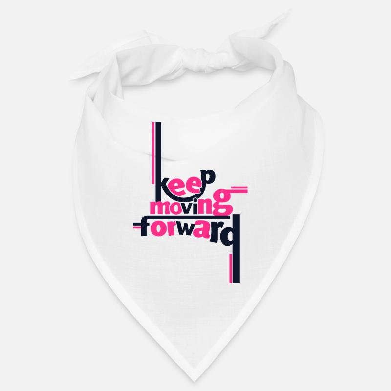 T-shirt rose statement Keep Moving Forward Bandana
