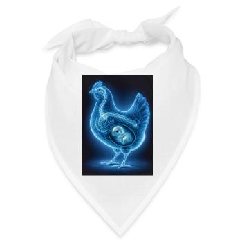 Neon-Poulet-Fetalkunst - Bandana - Weiß - Vorne