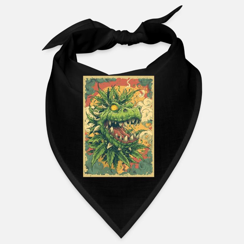 Affiche de cannabis du Dragon Dragon Vert Bandana