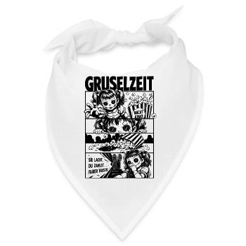Gruselzeit Nachtkino Horror Puppe - Bandana - Weiß - Vorne