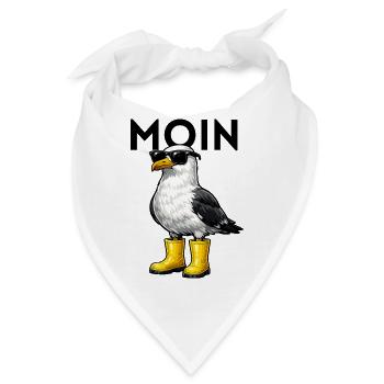 Moin Moewe  - Bandana - Weiß - Vorne