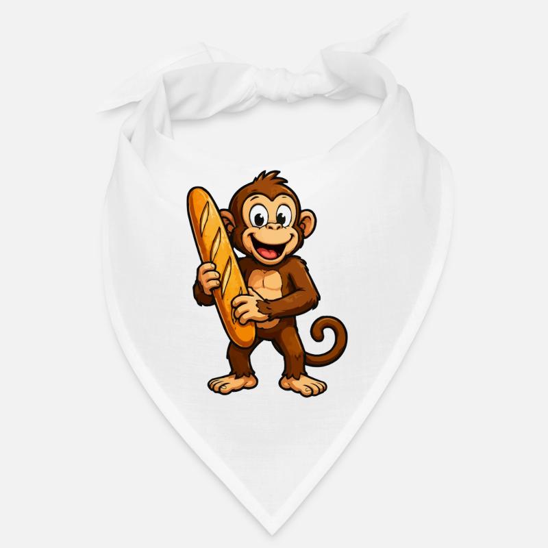Singe avec baguette Bandana