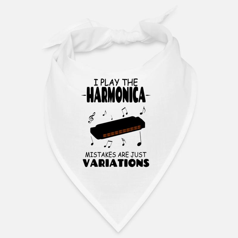I Play The Harmonica Mistakes Are Just Variations Bandana