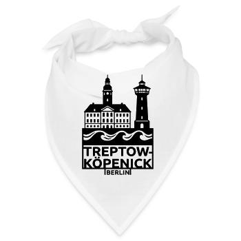 treptow köpenick silhouette berlin - Bandana - Weiß - Vorne