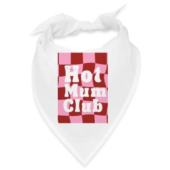 Hot Mum Club Rosa Kariert - Bandana - Weiß - Vorne