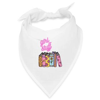Girl Stuff Bücherfarbenzauber - Bandana - Weiß - Vorne