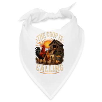 THE COOP IS CALLING - Bandana - Weiß - Vorne