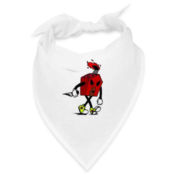Wütendes Haus - Bandana - Weiß - Vorne