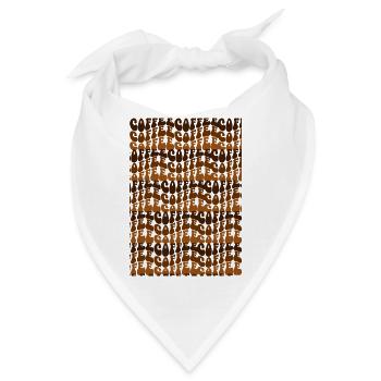 coffee coffee coffee - Bandana - Weiß - Vorne