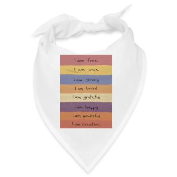 Farbband der Selbstbestimmung - Bandana - Weiß - Vorne