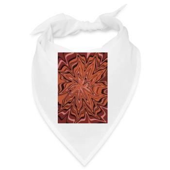 Erde Wirbelstern Muster - Bandana - Weiß - Vorne