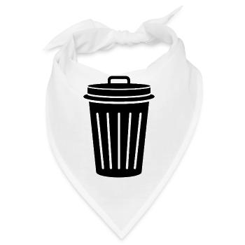Mülleimer - Bandana - Weiß - Vorne