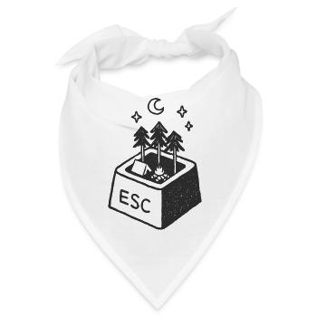  ESC-ape to the wild - Bandana - Weiß - Vorne