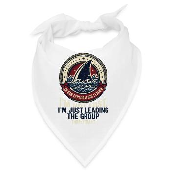 Slogan des Leiters der Ozeanerforschung - Bandana - Weiß - Vorne