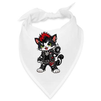 Glatzen Kratzen - Bandana - Weiß - Vorne