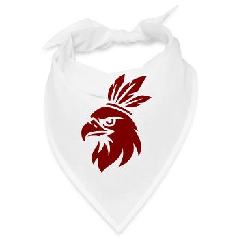 Adler mit traditionellem minimalistischem Wappen - Bandana - Weiß - Vorne