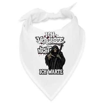 Sensenmann der Nacht - Bandana - Weiß - Vorne