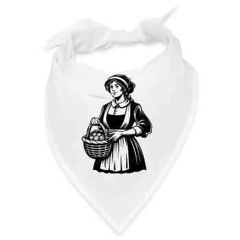 Bauernmädchen - Bandana - Weiß - Vorne