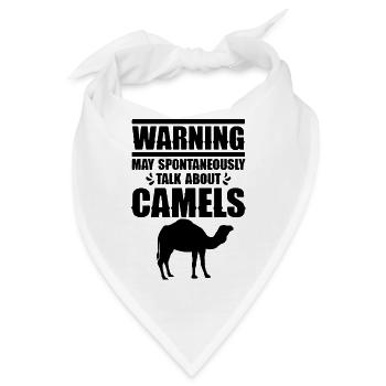 Kamel Spruch Humor - Bandana - Weiß - Vorne