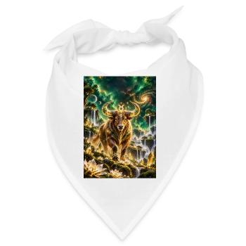 Kosmischer Stier der Sterne - Bandana - Weiß - Vorne