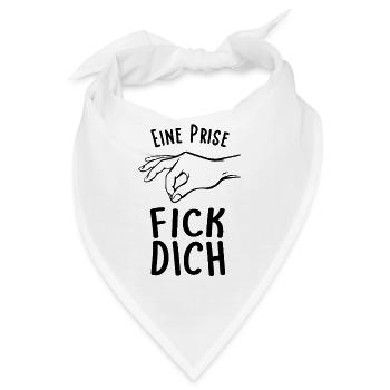 Eine Prise Fick Dich Frecher Böser Spruch - Bandana - Weiß - Vorne