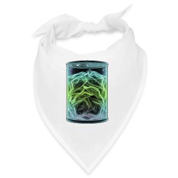 Röntgen Ravioli Dose - Bandana - Weiß - Vorne