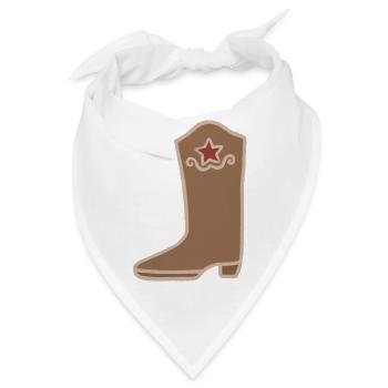 Südwestlicher Sternenstiefel - Bandana - Weiß - Vorne