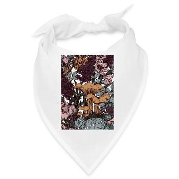 Pfifferlinge - Bandana - Weiß - Vorne