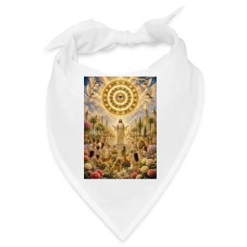 Gott Jesus Bibel Glaube Poster T-Shirt - Bandana - Weiß - Vorne