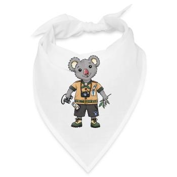 Koala Explorer Safari Abenteuer - Bandana - Weiß - Vorne