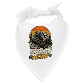  MTB-BIKE MOUNTAINBIKER Mountainbike Zubehör - Bandana - Weiß - Vorne