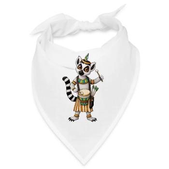 Katta Trommler Rhythmus der Wildnis - Bandana - Weiß - Vorne