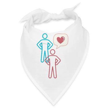 Reden wir von Liebe - Bandana - Weiß - Vorne