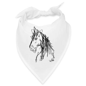 trans_pferd - Bandana - Weiß - Vorne