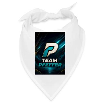 Pfeffer Team Logo Familienname Nachname Fimrma - Bandana - Weiß - Vorne