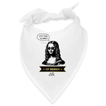 VIP Mona Lisa Party Edition - Bandana - Weiß - Vorne