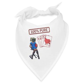 TechHeart Liebeskarten - Bandana - Weiß - Vorne