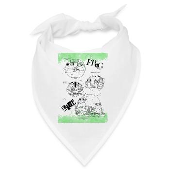 Funny Frog life - Bandana - Weiß - Vorne