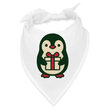 Pinguin Geschenk Clipart - Bandana - Weiß - Vorne