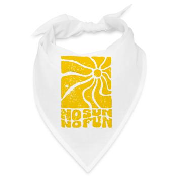 Sonnenkreis No Sun No Fun - Bandana - Weiß - Vorne