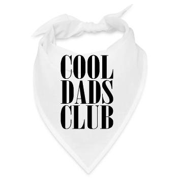 Cool Dads Club Papa Vater Baby Geschenk - Bandana - Weiß - Vorne