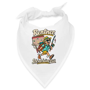 Rentner Ich hab keine Zeit - Bandana - Weiß - Vorne