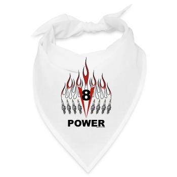 v8 - Bandana - Weiß - Vorne