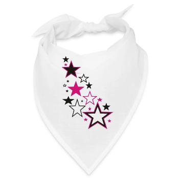 Stars - Bandana - Weiß - Vorne