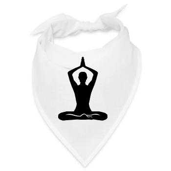 Meditation - Bandana - Weiß - Vorne